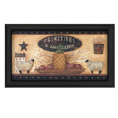 Supfirm "Primitive and Antiques Shelves" By Pam Britton, Printed Wall Art, Ready To Hang Framed Poster, Black Frame - Supfirm