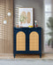 Supfirm Rattan Storage Cabinet with Doors and Shelves, Rattan Sideboard and Buffet with Storage,and Adjustable Shelves, Free Standing Cabinet for Entryway, Living Room, Office - Supfirm