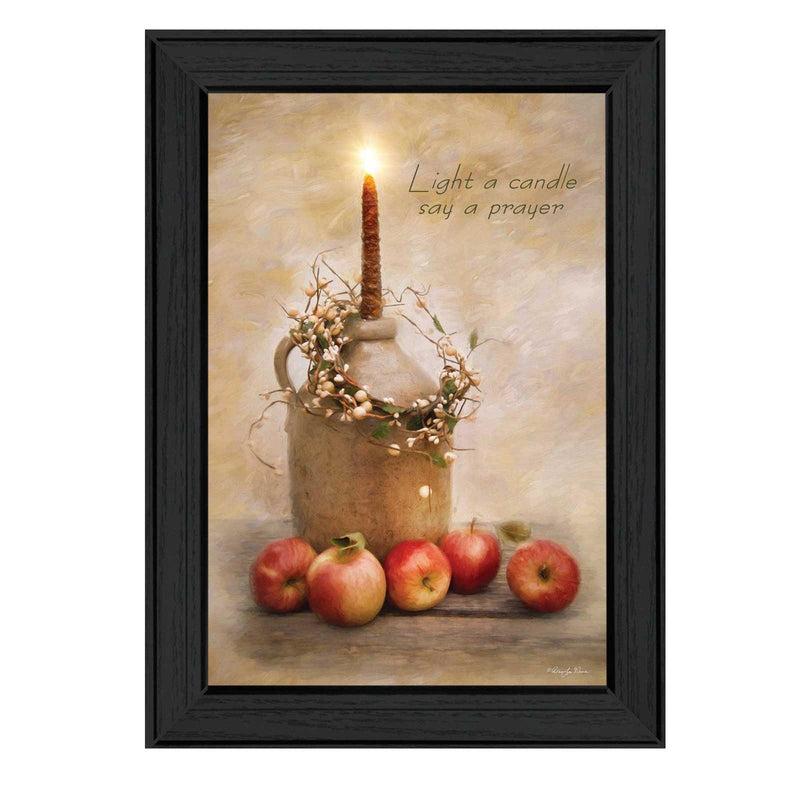 Supfirm "Say A Prayer" By Robin-Lee Vieira, Printed Wall Art, Ready To Hang Framed Poster, Black Frame - Supfirm