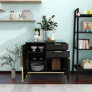 Supfirm Sideboard Buffet Cabinet with 2 Drawers & 2 Doors - Supfirm