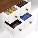 Supfirm Sideboard Buffet Storage Cabinet with Storage Drawers Storage Cabinets and Large Shelf - Supfirm