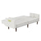 Supfirm Sofa bed in White Cotton Linen Fabric - Supfirm