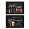 Supfirm "Sports Bar Collection" 2-Piece Vignette By Debbie DeWitt, Printed Wall Art, Ready To Hang Framed Poster, Black Frame - Supfirm