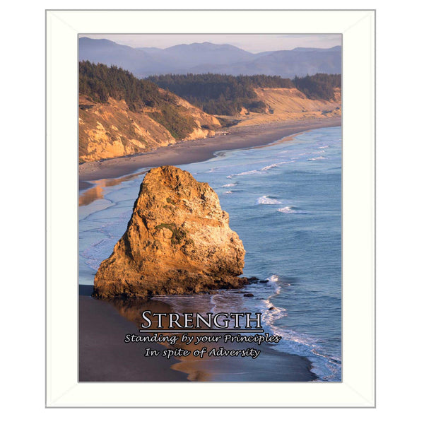 Supfirm "Strength" By Trendy Decor4U, Printed Wall Art, Ready To Hang Framed Poster, White Frame - Supfirm