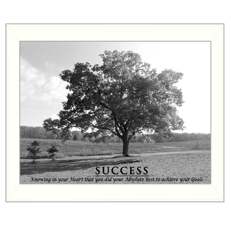 Supfirm "Success" By Trendy Decor4U, Printed Wall Art, Ready To Hang Framed Poster, White Frame - Supfirm