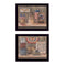 Supfirm "Sweet Land of Liberty Collection" 2-Piece Vignette By Pam Britton, Printed Wall Art, Ready To Hang Framed Poster, Black Frame - Supfirm