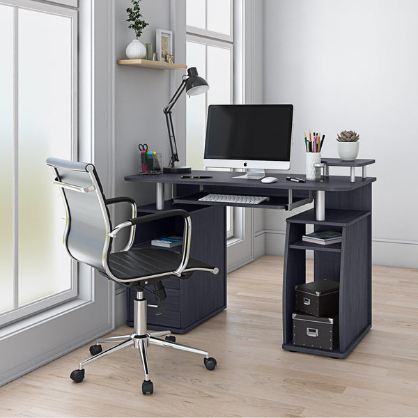 Techni Mobili Complete Computer Workstation Desk With Storage, Espresso - Supfirm