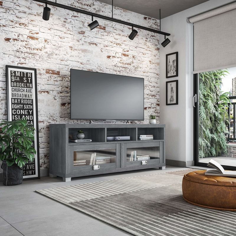 Techni Mobili Durbin TV Stand for TVs up to 75in, Grey - Supfirm