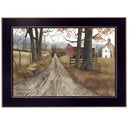 Supfirm "The Road Home" By Billy Jacobs, Printed Wall Art, Ready To Hang Framed Poster, Black Frame - Supfirm