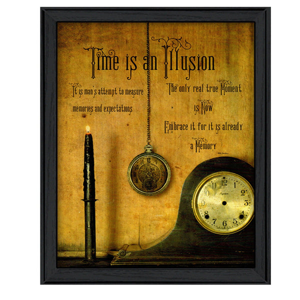 Supfirm "Time" By Billy Jacobs, Printed Wall Art, Ready To Hang Framed Poster, Black Frame - Supfirm