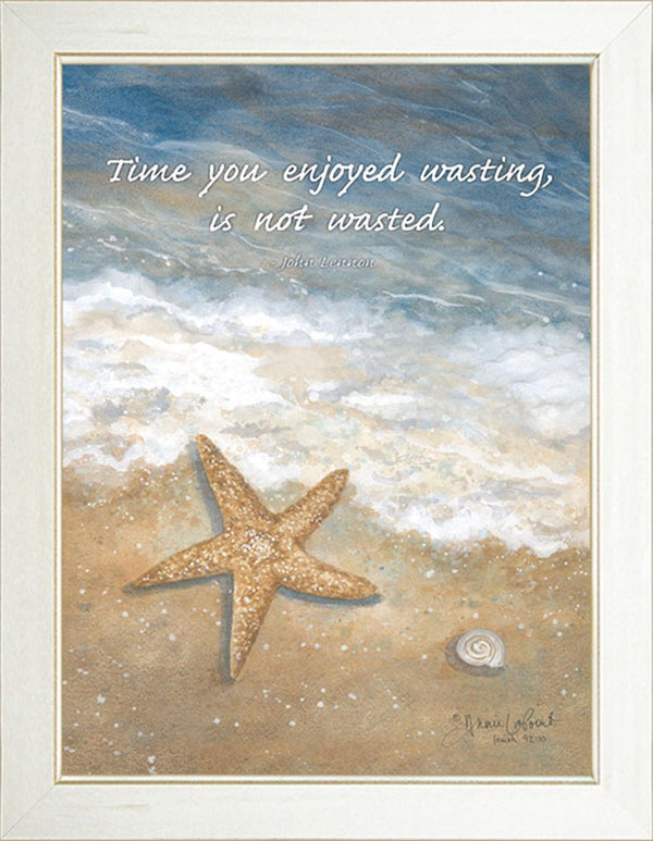 Supfirm "Time Wasted" By Annie LaPoint, Printed Wall Art, Ready To Hang Framed Poster, White Frame - Supfirm