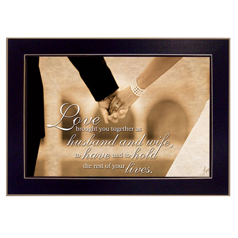 Supfirm "To Have and To Hold" By Justin Spivey, Printed Wall Art, Ready To Hang Framed Poster, Black Frame - Supfirm