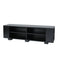 Supfirm TV Stand for TVs up to 65-Inch Flat Screen, Mid-Century Modern Entertainment Center with 8 Open Shelves, Universal TV Storage Cabinet for Living Room Bedroom, TV Console Table,Black - Supfirm