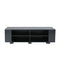 Supfirm TV Stand for TVs up to 65-Inch Flat Screen, Mid-Century Modern Entertainment Center with 8 Open Shelves, Universal TV Storage Cabinet for Living Room Bedroom, TV Console Table,Black - Supfirm