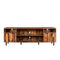 Supfirm TV Stand Modern Wood Media Entertainment Center Console Table  with 4 Doors and 4 Open Shelves - Supfirm