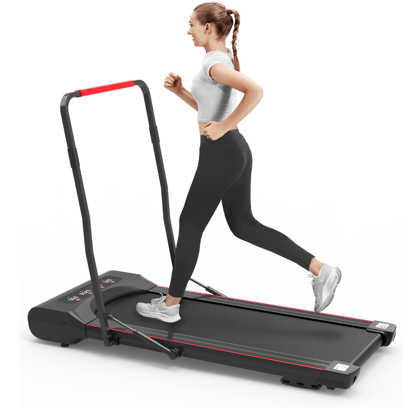 Supfirm Under Desk Walking Pad Treadmill Foldable with Handlebar Remote Controll - Supfirm