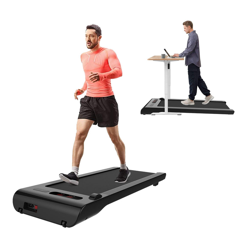 Supfirm Walking Pad Treadmill Under Desk-Under Desk Treadmill for Office Home,2 in 1 Desk Treadmill Space Saving with Treadmill Mat,Remote Control,LED Display. - Supfirm