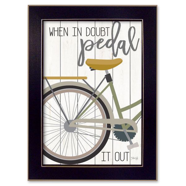 Supfirm "When In Doubt" By Marla Rae, Printed Wall Art, Ready To Hang Framed Poster, Black Frame - Supfirm