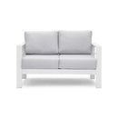 Wholesale Aluminum Double Two Seater Couch Modern Sofa White Furniture For Patio Outdoor - Supfirm