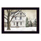 Supfirm "Winter Porch" By Billy Jacobs, Printed Wall Art, Ready To Hang Framed Poster, Black Frame - Supfirm