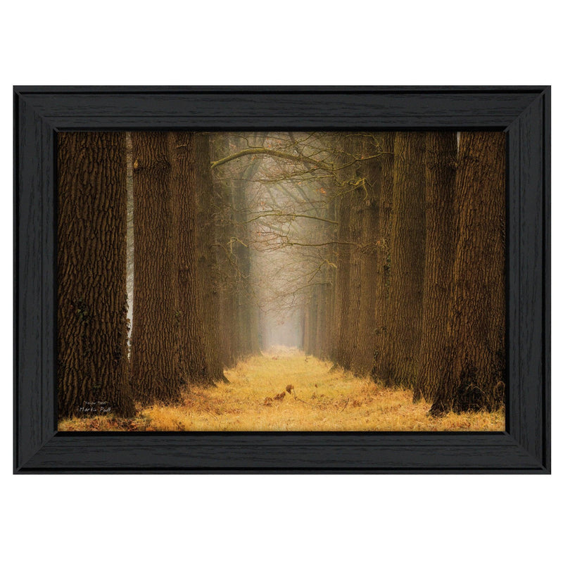 Supfirm "Yellow Path" By Martin Podt, Printed Wall Art, Ready To Hang Framed Poster, Black Frame - Supfirm