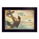 Supfirm "You Are my Anchor" By Marla Rae, Printed Wall Art, Ready To Hang Framed Poster, Black Frame - Supfirm