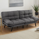 Sweetcrispy Futon Sofa Bed - Sleeper Convertible Futon Couch, Memory Foam Couch Convertible Loveseat for Living Room - Supfirm